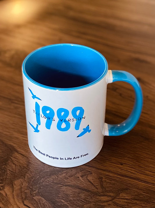 Ocean Blue Seagull Ceramic Mug | 12oz Vintage Aesthetic Coffee Cup