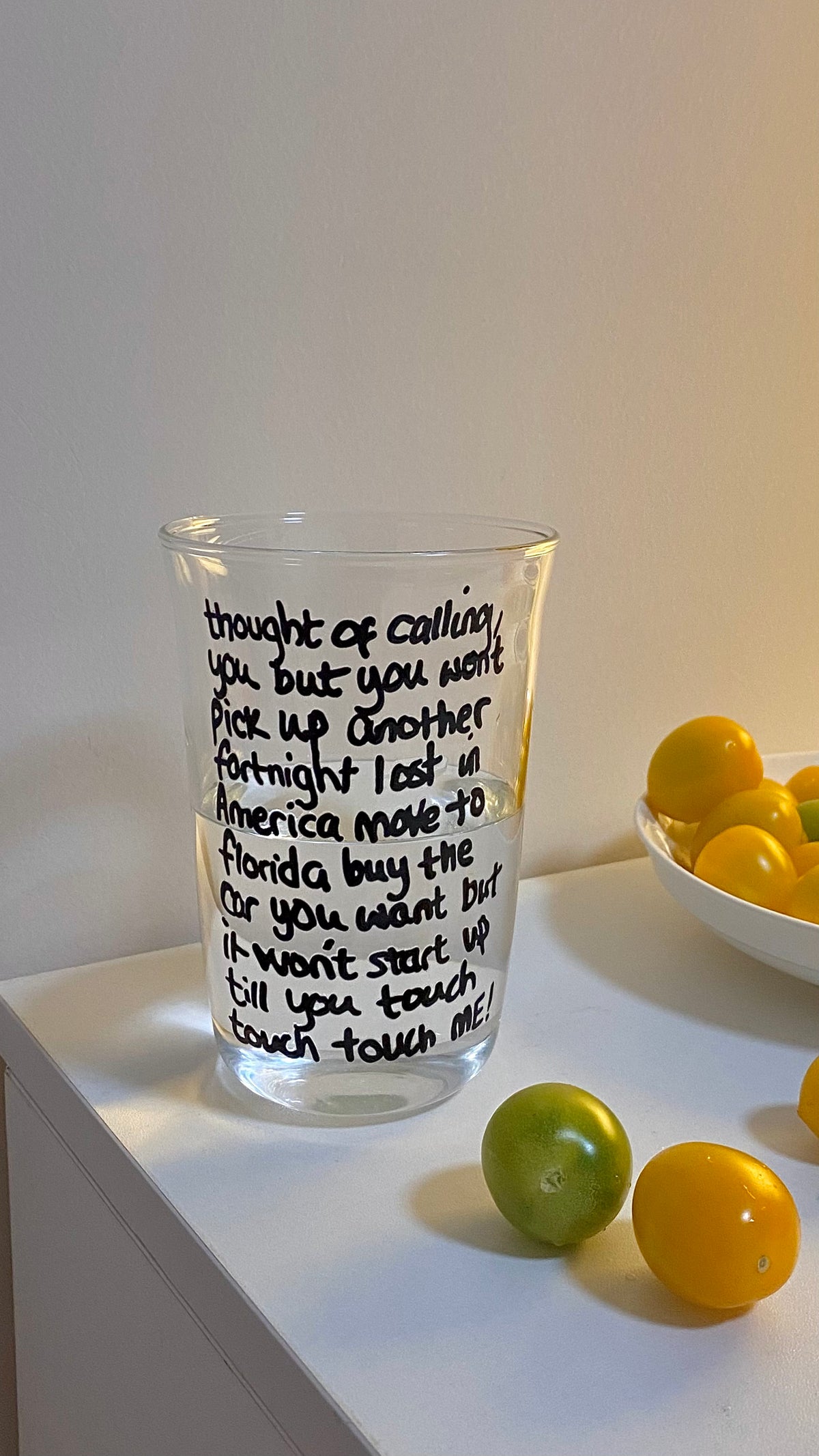 Vintage Literary Glass Cup | 16oz Black & White Aesthetic Tumbler