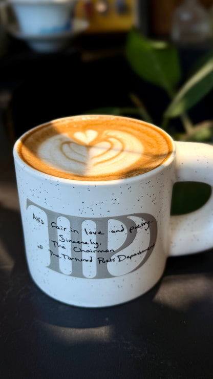 Vintage Poetry Ceramic Mug | 12oz Literary Aesthetic Coffee Cup